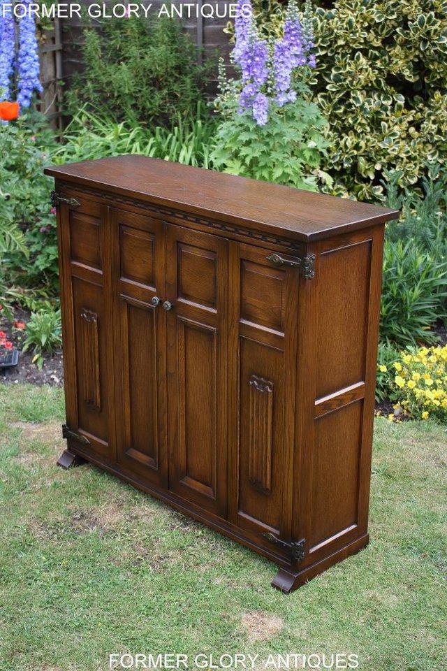 Image 18 of AN OLD CHARM LIGHT OAK DVD CD STORAGE CABINET BOOKCASE TABLE