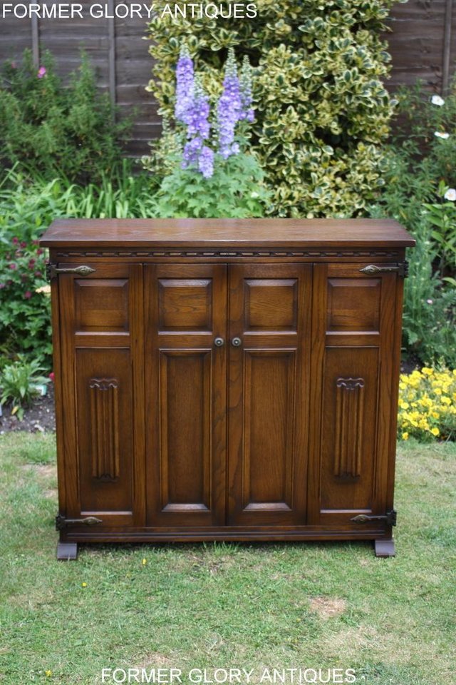 Image 21 of AN OLD CHARM LIGHT OAK DVD CD STORAGE CABINET BOOKCASE TABLE