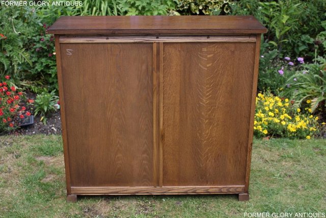 Image 24 of AN OLD CHARM LIGHT OAK DVD CD STORAGE CABINET BOOKCASE TABLE