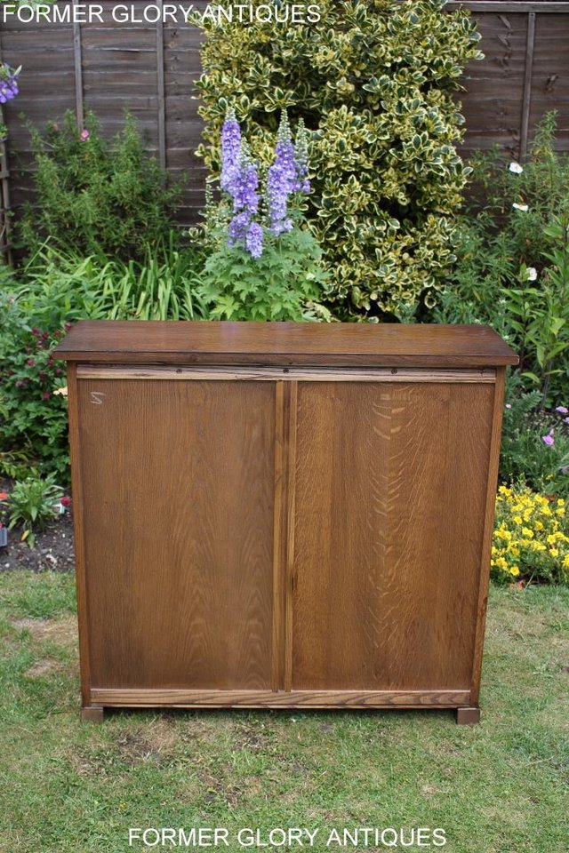 Image 30 of AN OLD CHARM LIGHT OAK DVD CD STORAGE CABINET BOOKCASE TABLE