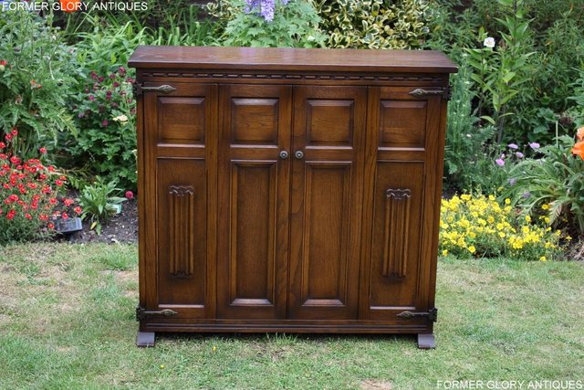 Image 32 of AN OLD CHARM LIGHT OAK DVD CD STORAGE CABINET BOOKCASE TABLE