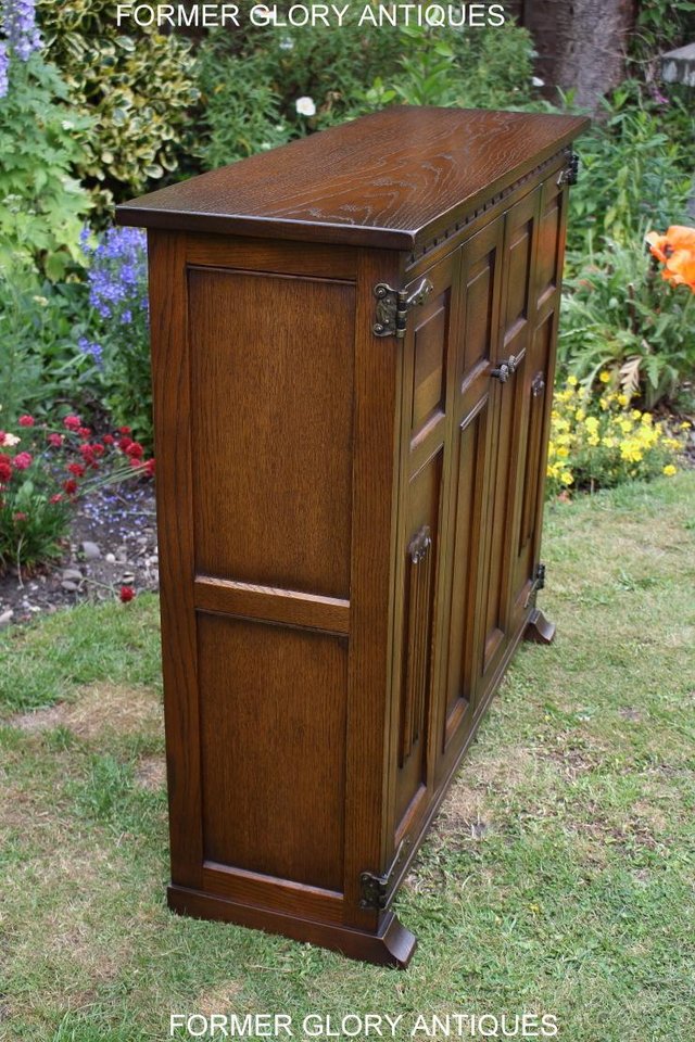 Image 40 of AN OLD CHARM LIGHT OAK DVD CD STORAGE CABINET BOOKCASE TABLE