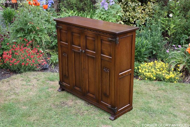 Image 42 of AN OLD CHARM LIGHT OAK DVD CD STORAGE CABINET BOOKCASE TABLE