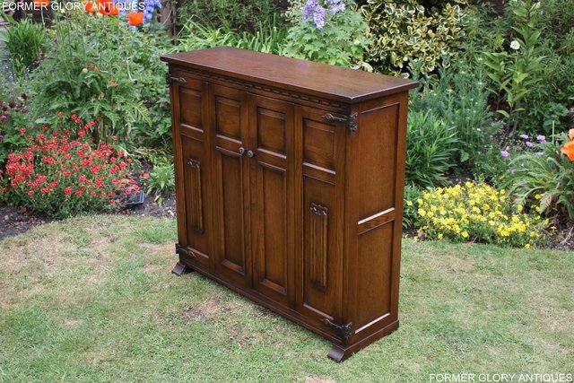 Image 46 of AN OLD CHARM LIGHT OAK DVD CD STORAGE CABINET BOOKCASE TABLE