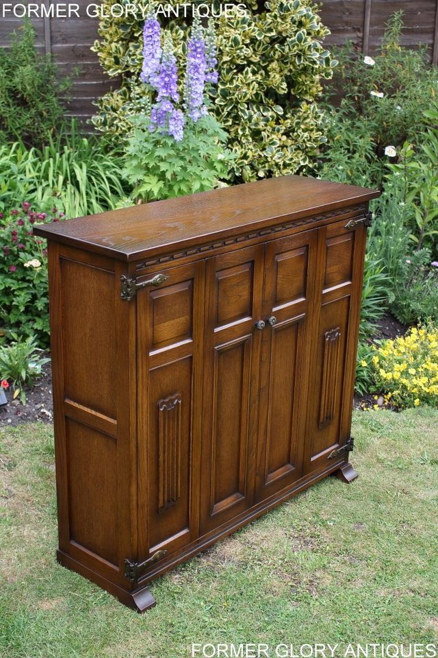 Image 49 of AN OLD CHARM LIGHT OAK DVD CD STORAGE CABINET BOOKCASE TABLE