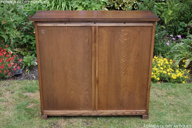 Image 54 of AN OLD CHARM LIGHT OAK DVD CD STORAGE CABINET BOOKCASE TABLE