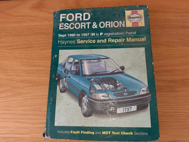 Preview of the first image of Ford Cortina and Escort Haynes Manuals.