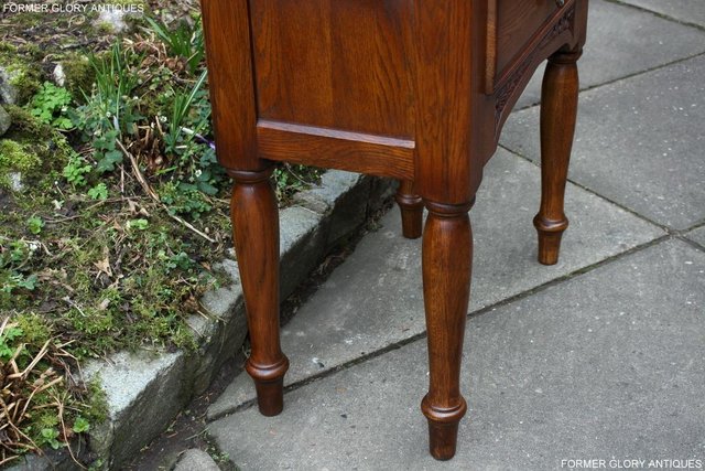 Image 21 of AN OLD CHARM MINUET LIGHT OAK CHINA DISPLAY CABINET STAND