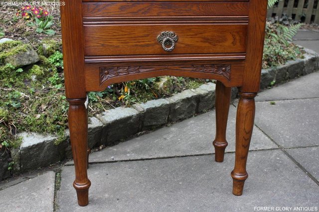 Image 58 of AN OLD CHARM MINUET LIGHT OAK CHINA DISPLAY CABINET STAND