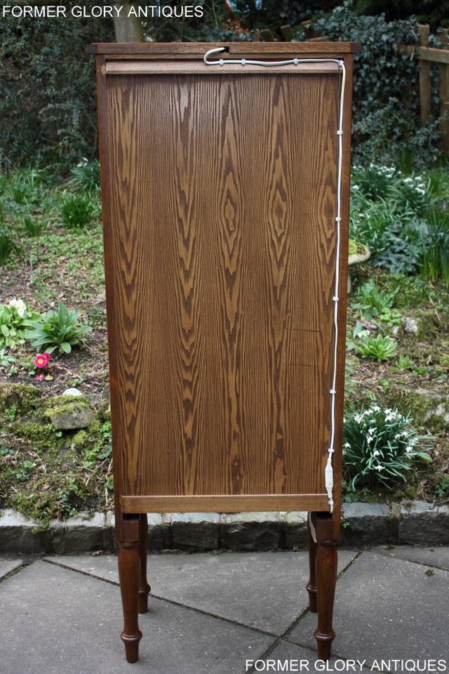 Image 81 of AN OLD CHARM MINUET LIGHT OAK CHINA DISPLAY CABINET STAND