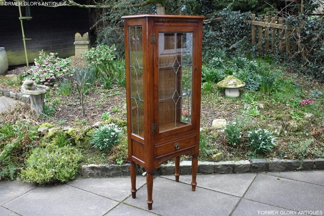 Image 91 of AN OLD CHARM MINUET LIGHT OAK CHINA DISPLAY CABINET STAND