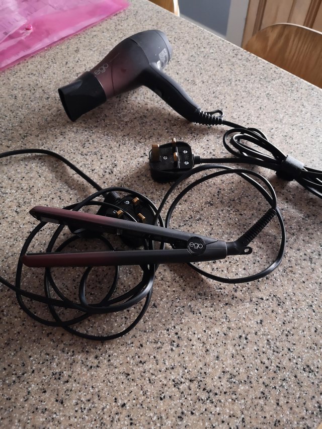 Image 3 of Ego travel hairdryer and straighteners