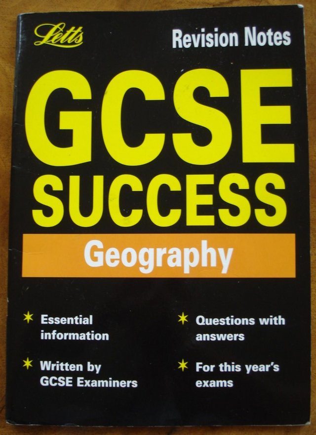 Preview of the first image of LETTS GCSE GEOGRAPHY REVISION GUIDE NOTES.