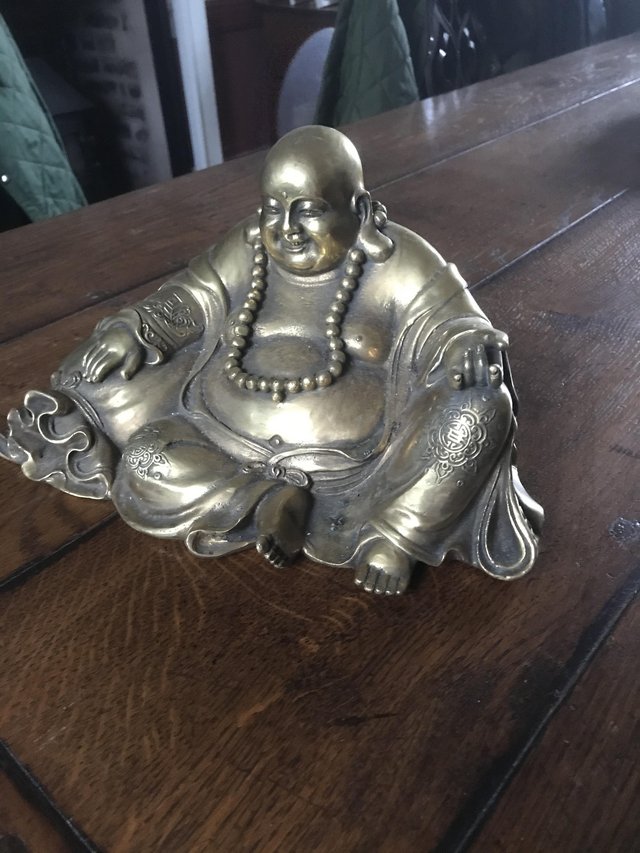 Preview of the first image of Brass Maitreya Buddha (Chinese sitting).