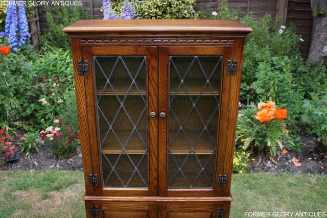 Image 44 of AN OLD CHARM LIGHT OAK BOOKCASE DVD CD DISPLAY CABINET STAND
