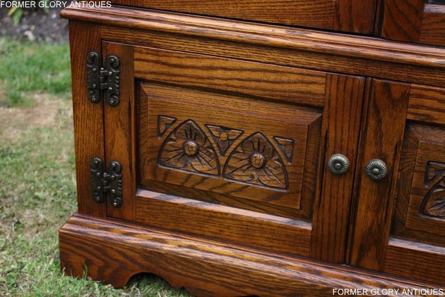 Image 82 of AN OLD CHARM LIGHT OAK BOOKCASE DVD CD DISPLAY CABINET STAND