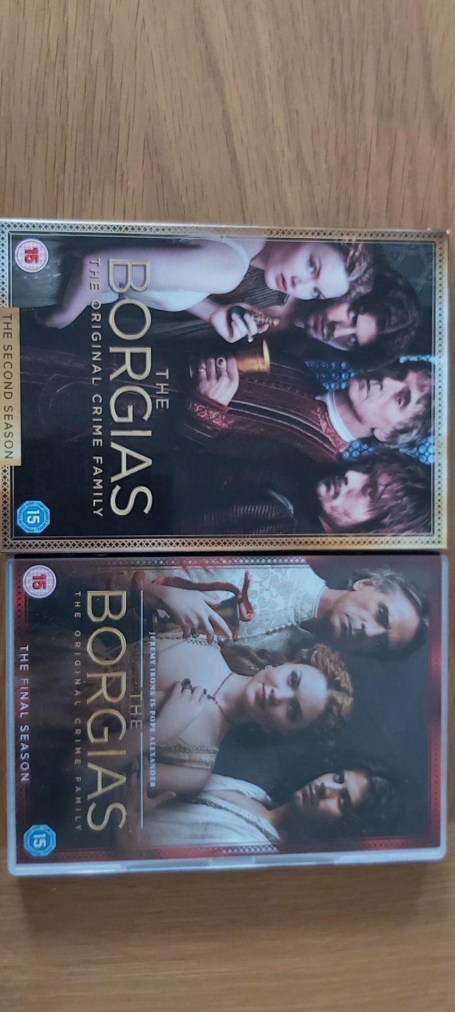 Preview of the first image of The Borgias DVD seasons 2 and 3.