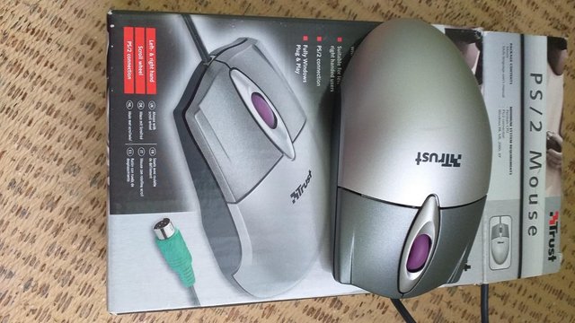 Preview of the first image of computer mouse never used still in box.