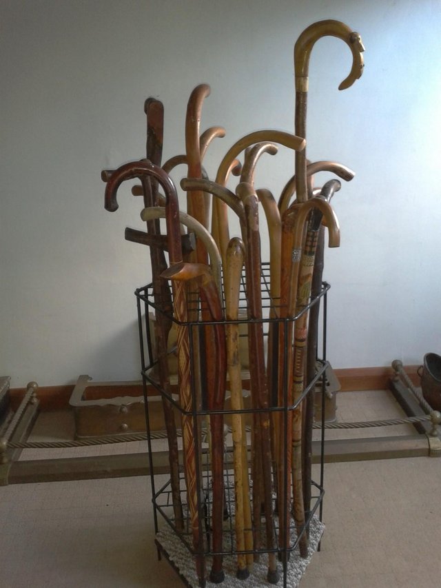 Image 3 of Walking stick cane display stand, holds 48, shop, exhibition