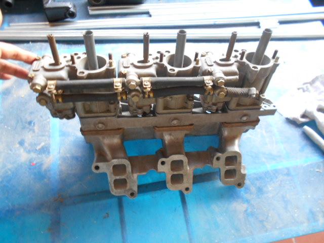 Image 3 of Carburetors Dell' Orto FRPA40S with manifold