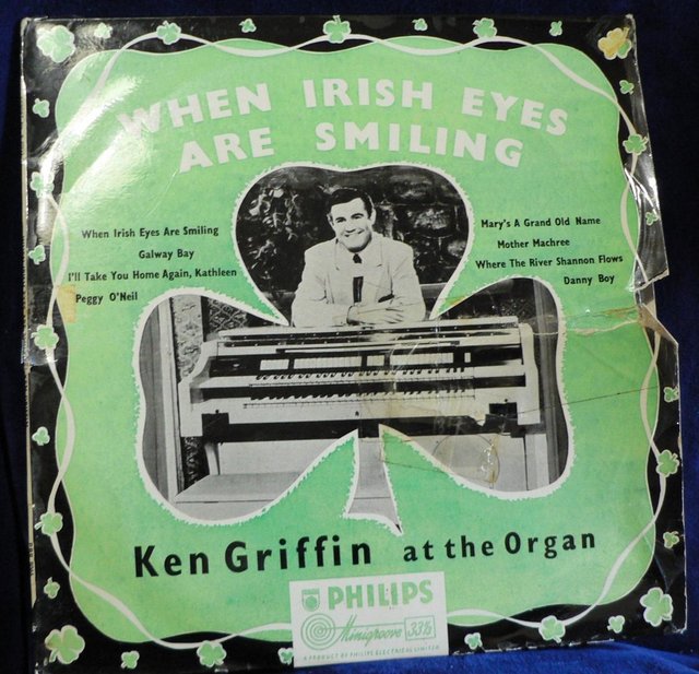 Preview of the first image of When Irish Eyes Are Smiling - Ken Griffin At The Organ 33rpm.