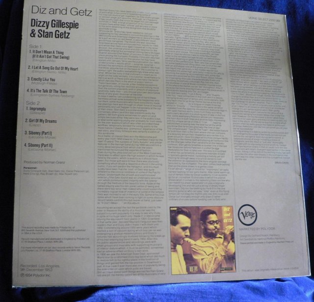 Image 2 of Stan Getz & Dizzy Gillespie – Diz And Getz - LP 1977