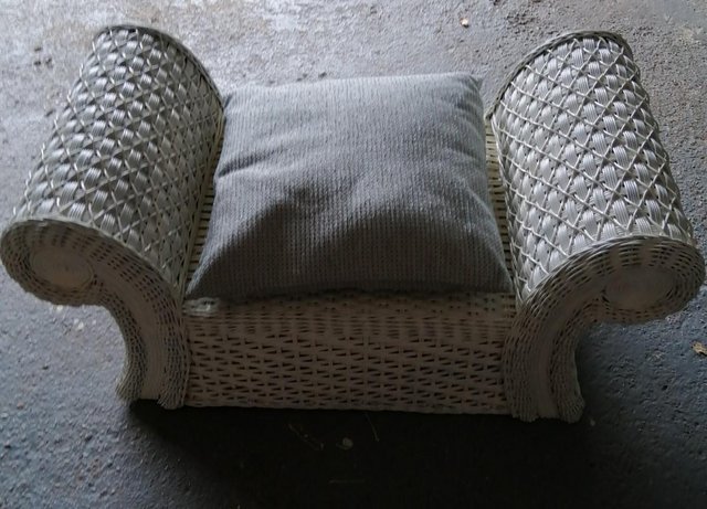 Preview of the first image of Casual Wicker Seat with Cushion.
