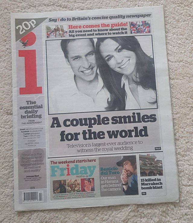Image 3 of William & Kate: Royal Wedding Newspapers x5 - 29 Apr 2011