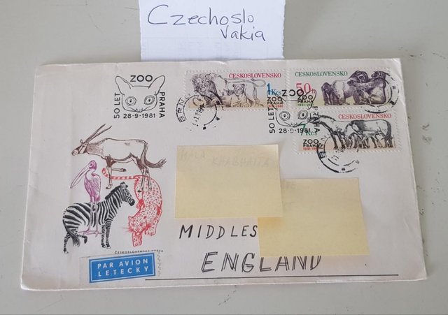 Preview of the first image of FDC CZECHOSLOVAKIA - Zoo Praha (28/9/1981).