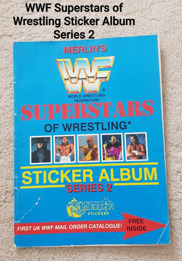 Preview of the first image of WWF/WWE/TNA Superstars Sticker Album Series 2.