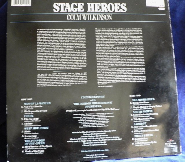 Image 2 of Colm Wilkinson - Stage Heroes - RCA Victor 1989