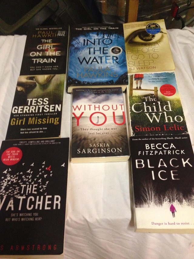 Preview of the first image of Books - non fiction, chick lit,Bios, thriller crime mystery.