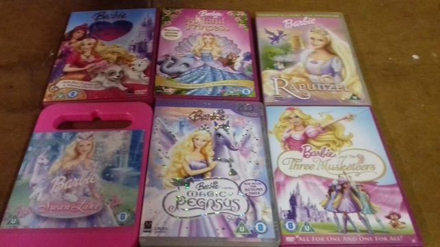 Image 2 of Disney & Barbie DVDs, cds books toys