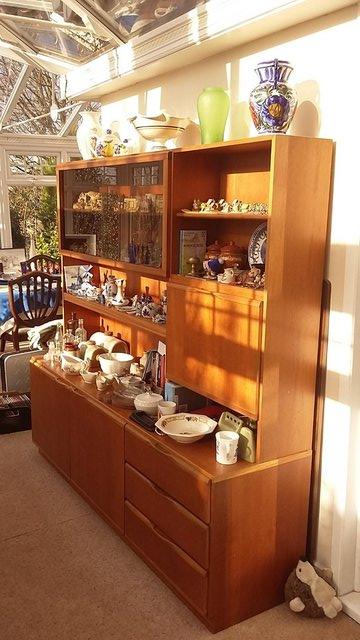 Preview of the first image of Vintage 60's/70's A H McIntosh & Co Ltd Teak Display Cabinet.