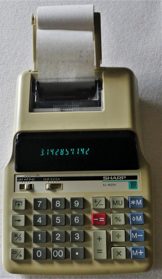 Preview of the first image of Electronic desk calculator with printout roll.