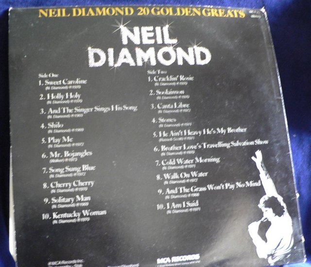 Image 2 of Neil Diamond 20 Golden Greats - MCA Records 1973