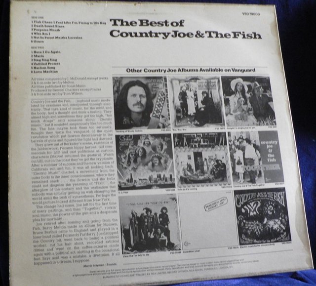 Image 2 of The Best Of Country Joe & The Fish - RCA 1973
