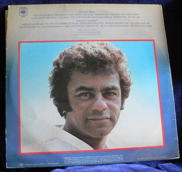 Image 2 of Johnny Mathis - Tears And Laughter 1980 - CBS