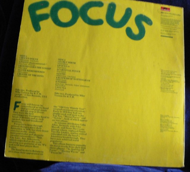 Image 2 of Focus - Polydor 1975 - Featuring Sylvia & Hocus Pocus