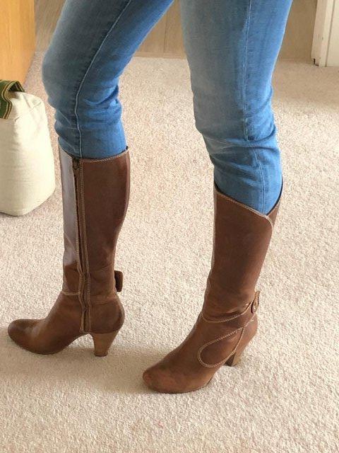 Image 2 of Leather Tan Carvella boots
