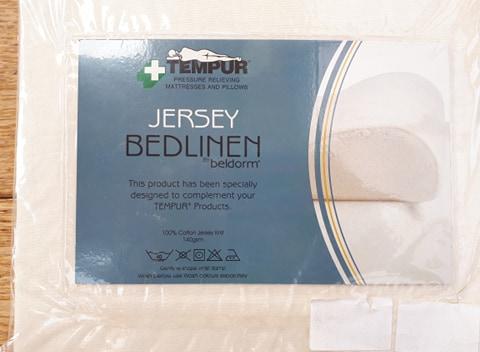 Image 3 of New Tempur Small Single Cotton Jersey fitted sheet