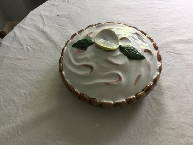 Preview of the first image of Decorative ceramic pie dish.