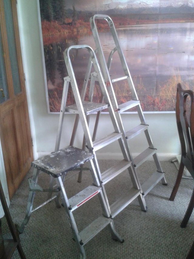 Preview of the first image of Abru heavy duty Step ladders 2 & 3 tread £15 each.