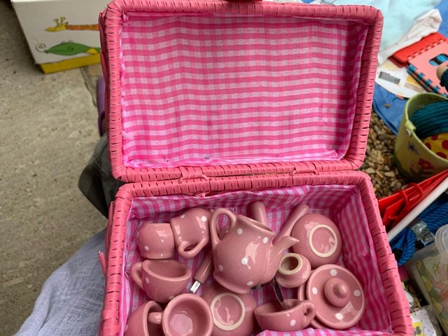 Preview of the first image of Children minturepink china the set in hamper.