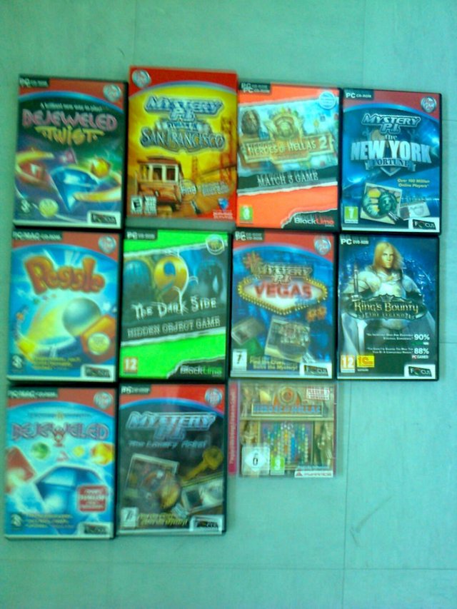 Preview of the first image of PC CD-Rom Games Assortment X 11, all Ex Con, £3, Each, Priva.