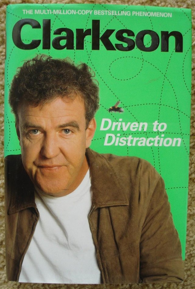 Preview of the first image of DRIVEN TO DISTRACTION by JEREMY CLARKSON Large Hardback book.