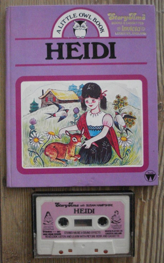 Preview of the first image of THE READ ALONG COLLECTION “HEIDI” HARDBACK BOOK & CASSETTE.