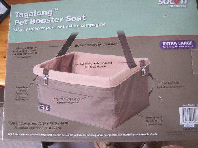 Image 2 of PETSAFE CAR BOOSTER SEAT FOR DOGS