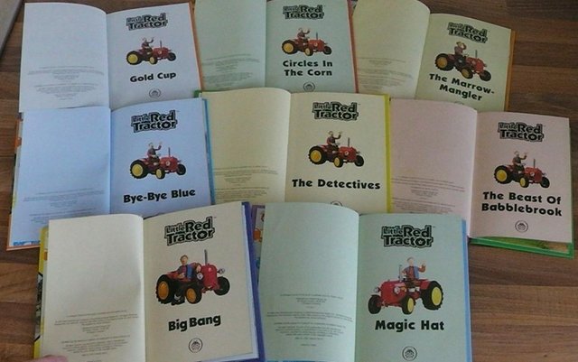 Preview of the first image of 8 Little red Tractor story Books.