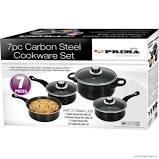 Preview of the first image of 7Pcs Prima Carbon Steel Cookware Set Black-new boxed -superb.